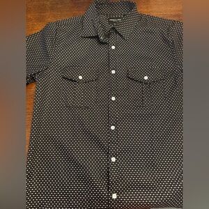 Boy's Black Polka Dot Shirt